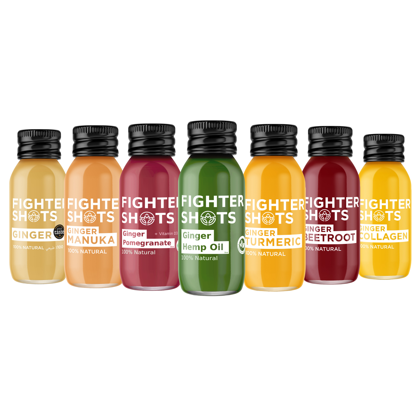 Fighter Shots Ginger + Pomegranate Shot (12x60ml)