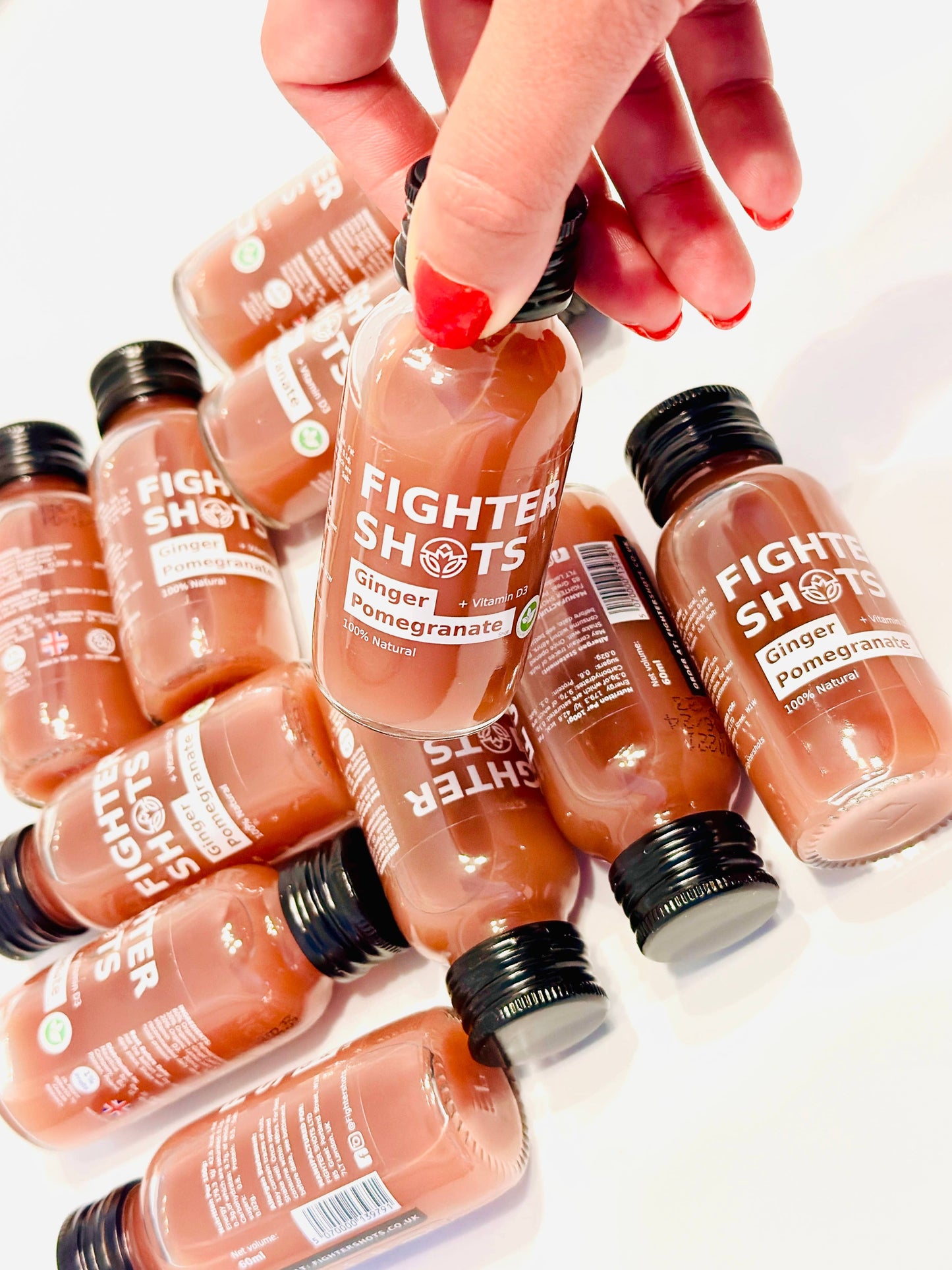 Fighter Shots Ginger + Pomegranate Shot (12x60ml)