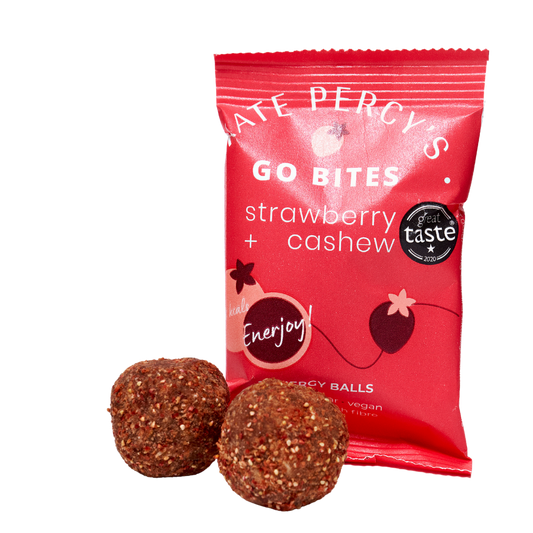 Kate Percy's Go Bites Strawberry & Cashew - 1 x 12